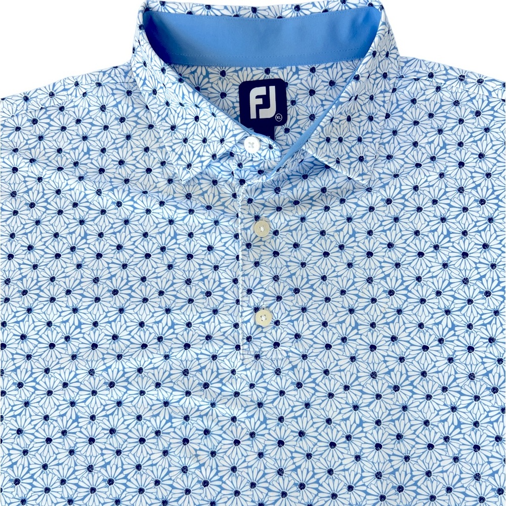 Foot Joy Men’s Daisy Print Golf Polo